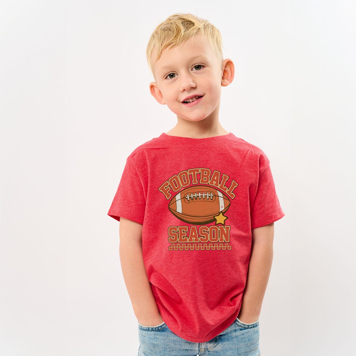 Football Season Star | Youth Graphic Short Sleeve Tee