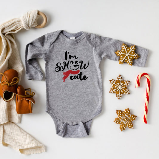 I'm Snow Cute Glitter | Baby Graphic Long Sleeve Onesie