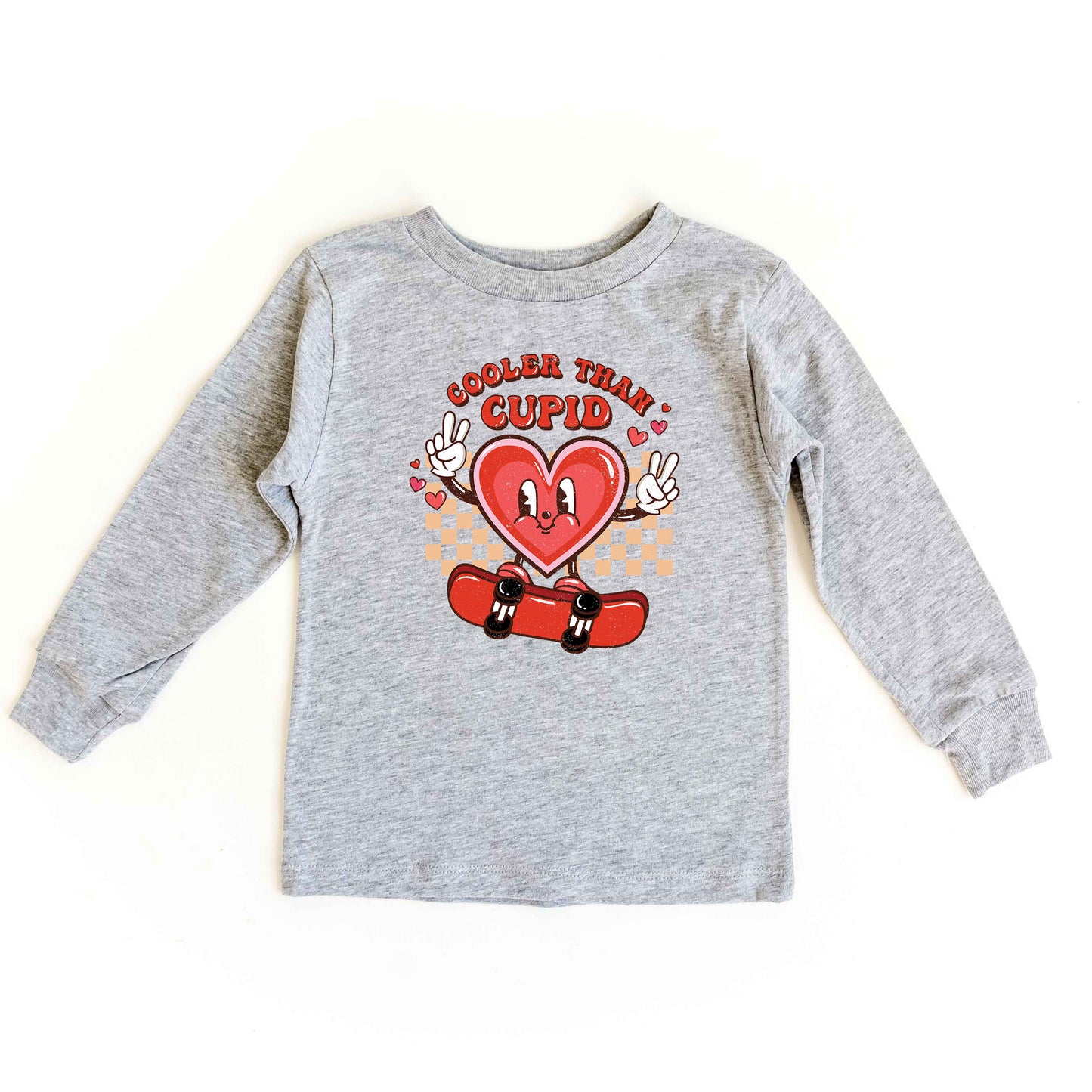 Cooler Than Cupid Skater | Toddler Long Sleeve Tee