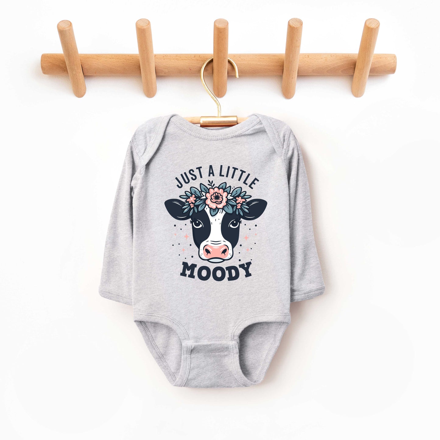 A Little Moody | Baby Long Sleeve Onesie