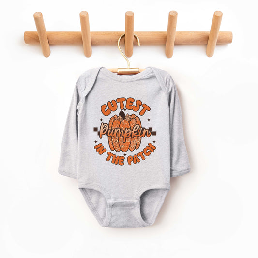 Cutest Pumpkin Leopard Print | Baby Graphic Long Sleeve Onesie