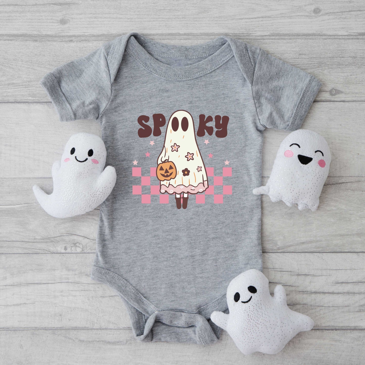 Spooky Girl Ghost | Baby Graphic Short Sleeve Onesie