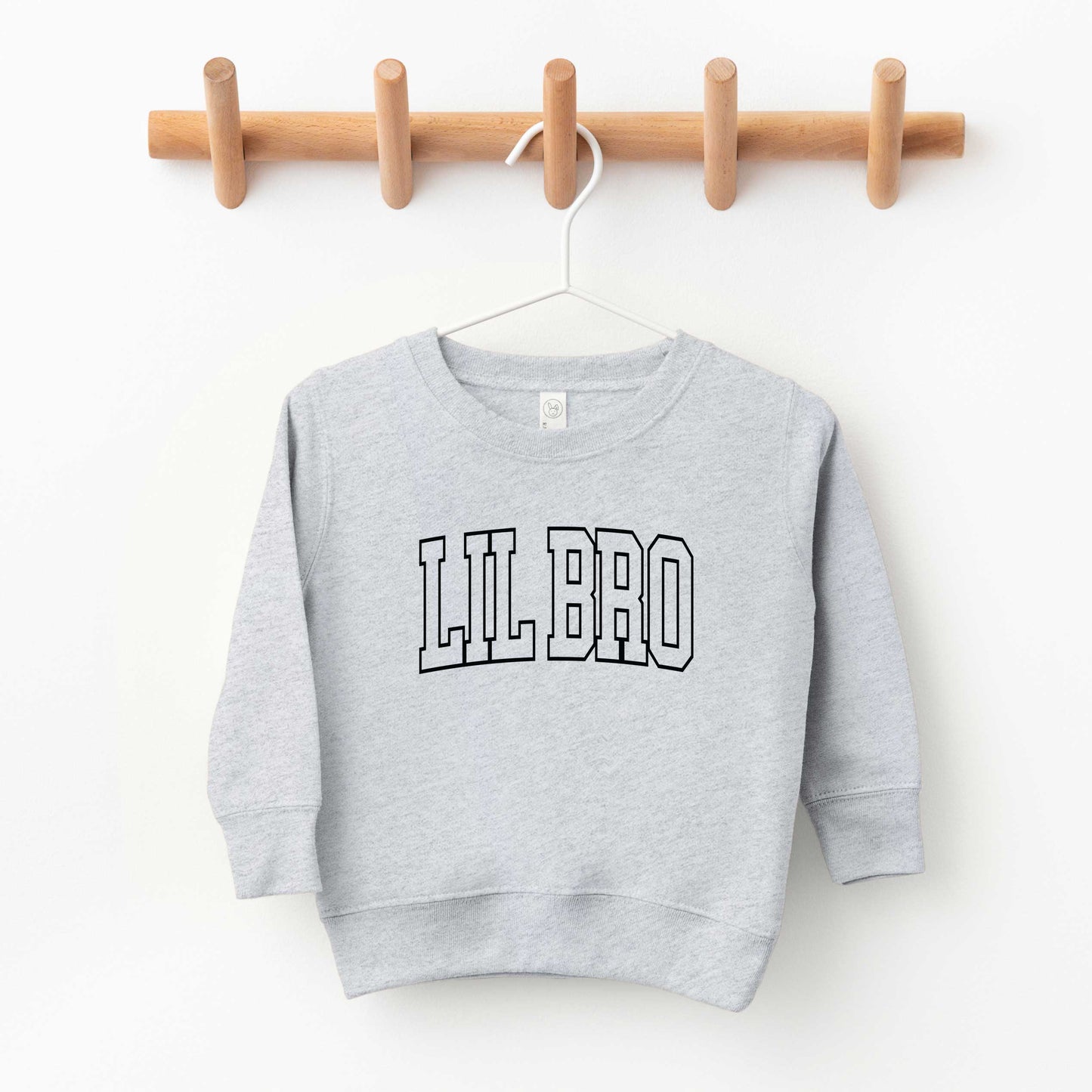 Lil Bro Varsity Outline | Toddler Graphic Sweatshirt