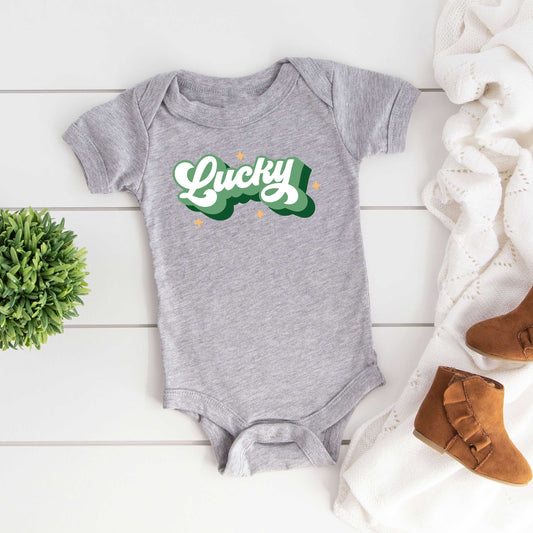 Retro Lucky | Baby Graphic Short Sleeve Onesie