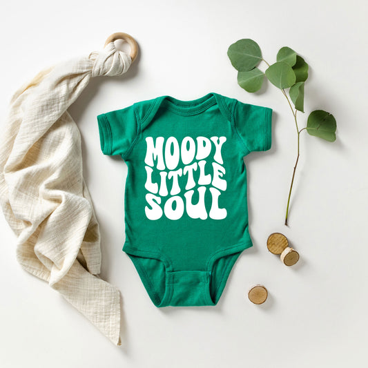 Moody Little Soul | Baby Graphic Short Sleeve Onesie