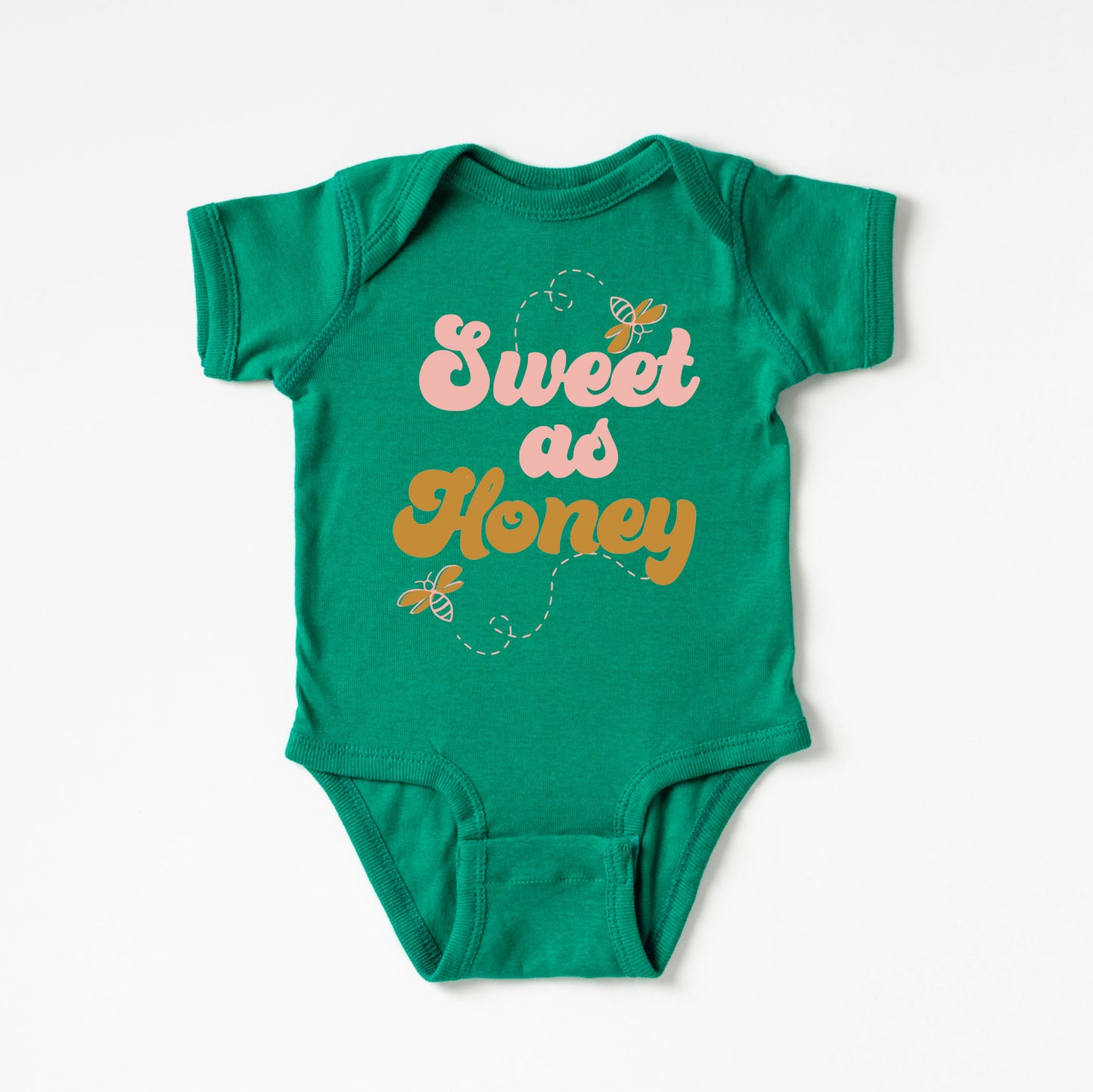 Sweet As Honey | Baby Graphic Short Sleeve Onesie