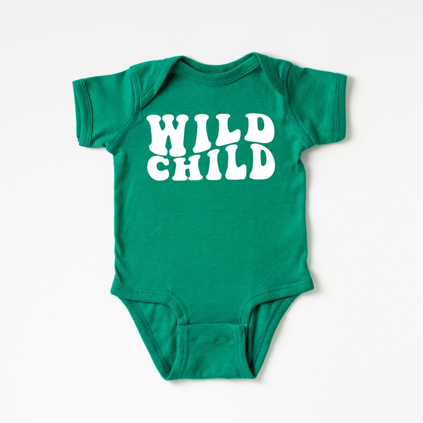 Wild Child Wavy | Baby Graphic Short Sleeve Onesie