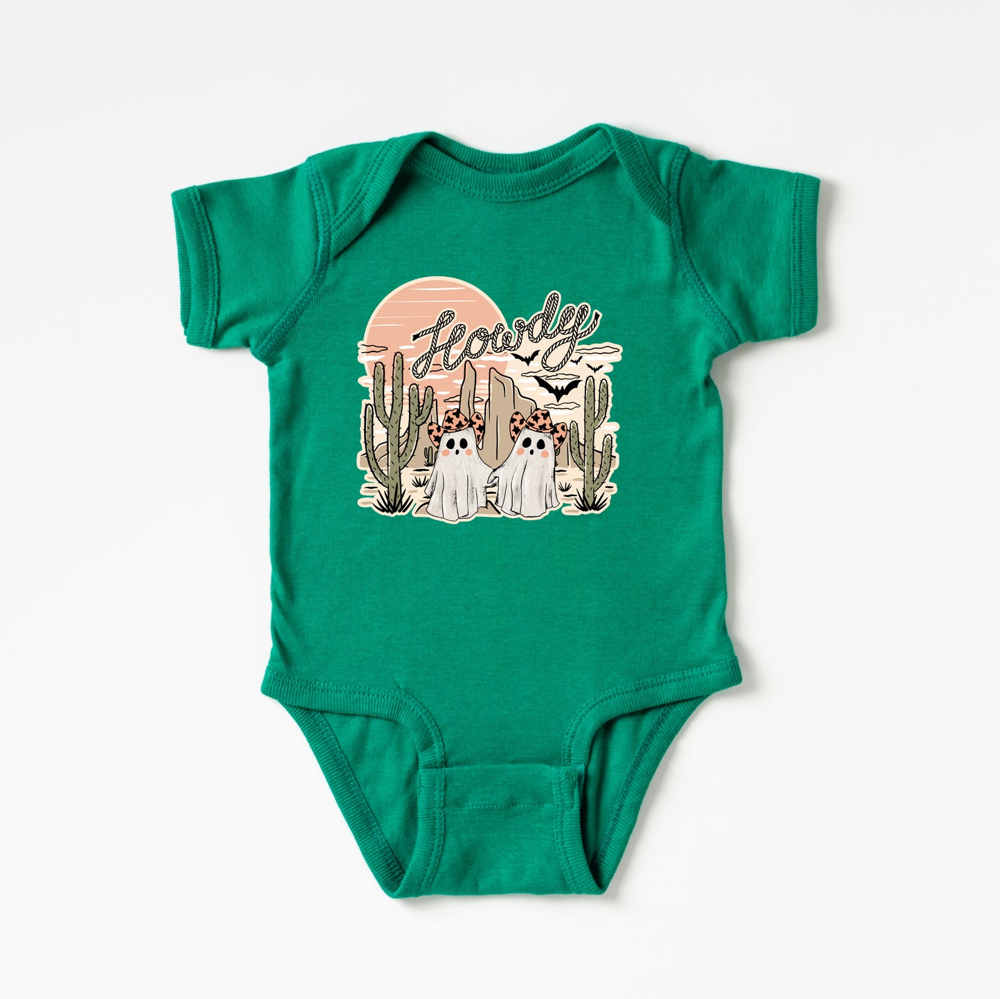 Howdy Ghosties | Baby Graphic Short Sleeve Onesie