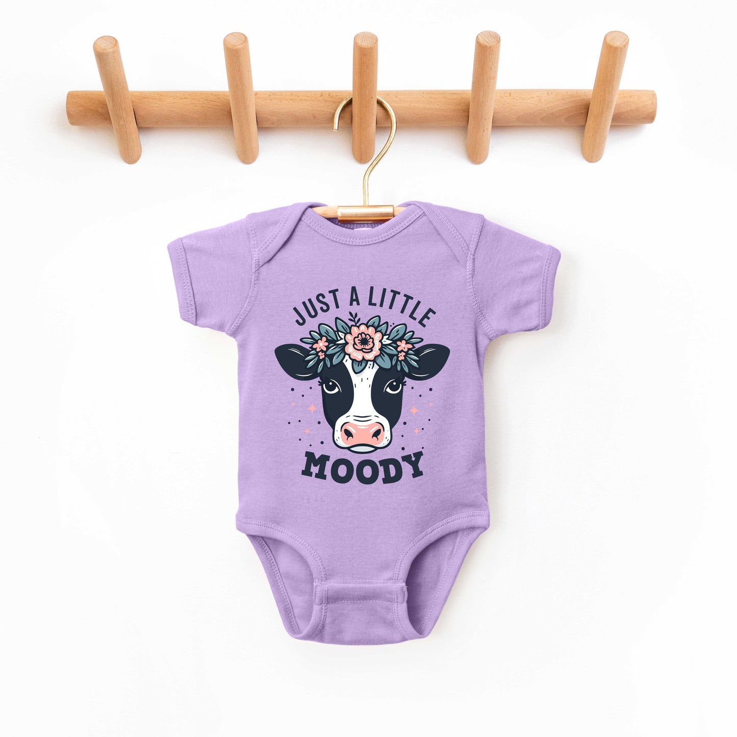 A Little Moody | Baby Graphic Short Sleeve Onesie