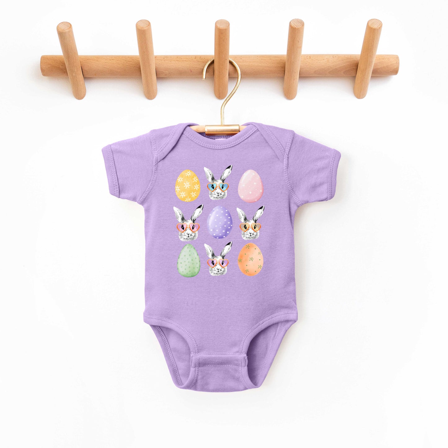 Bunny Egg Easter Chart | Baby Graphic Short Sleeve Onesie