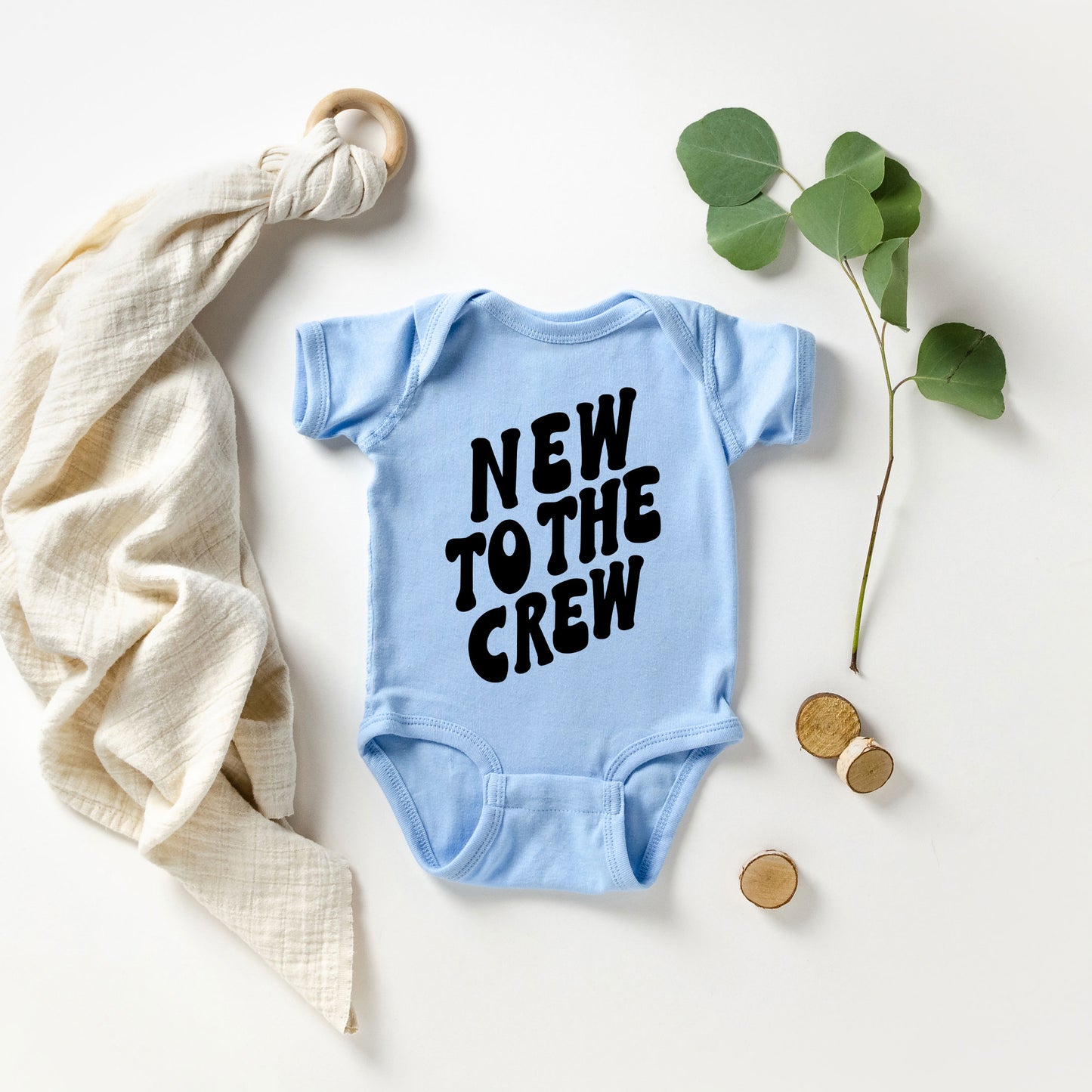 New To The Crew | Baby Graphic Short Sleeve Onesie