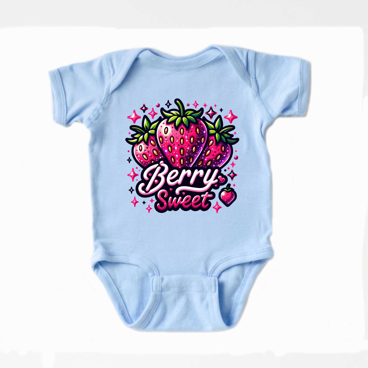 Berry Sweet Strawberry | Baby Graphic Short Sleeve Onesie