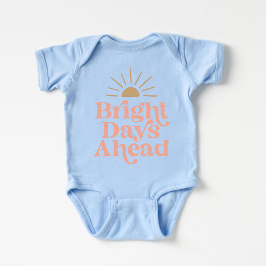 Bright Days Ahead Sun | Baby Graphic Short Sleeve Onesie