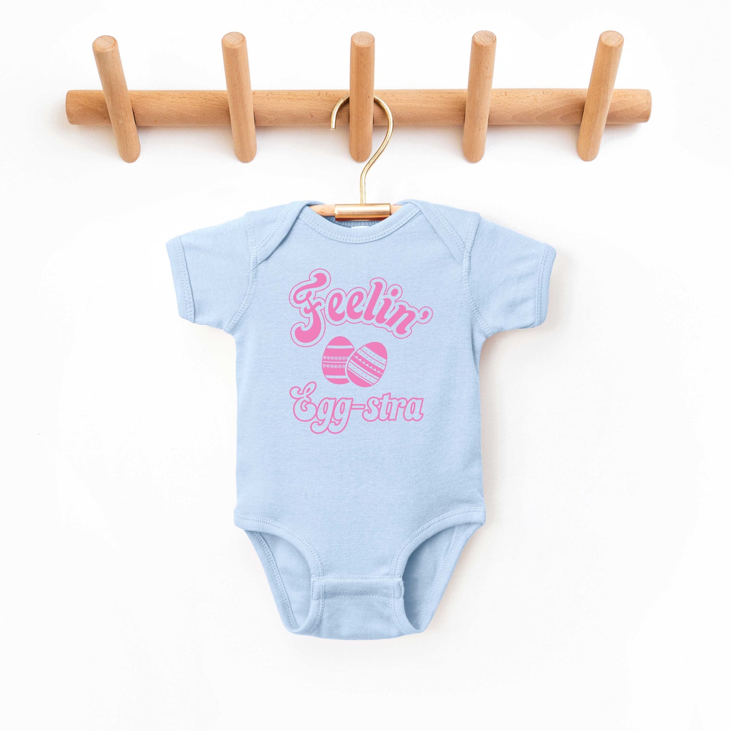 Feelin' Eggstra | Baby Graphic Short Sleeve Onesie