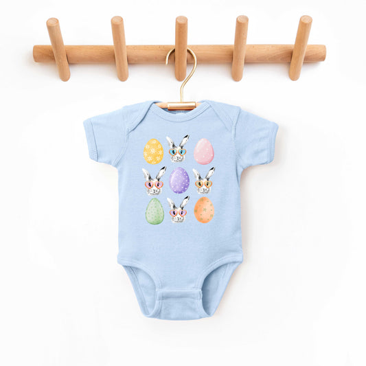 Bunny Egg Easter Chart | Baby Graphic Short Sleeve Onesie