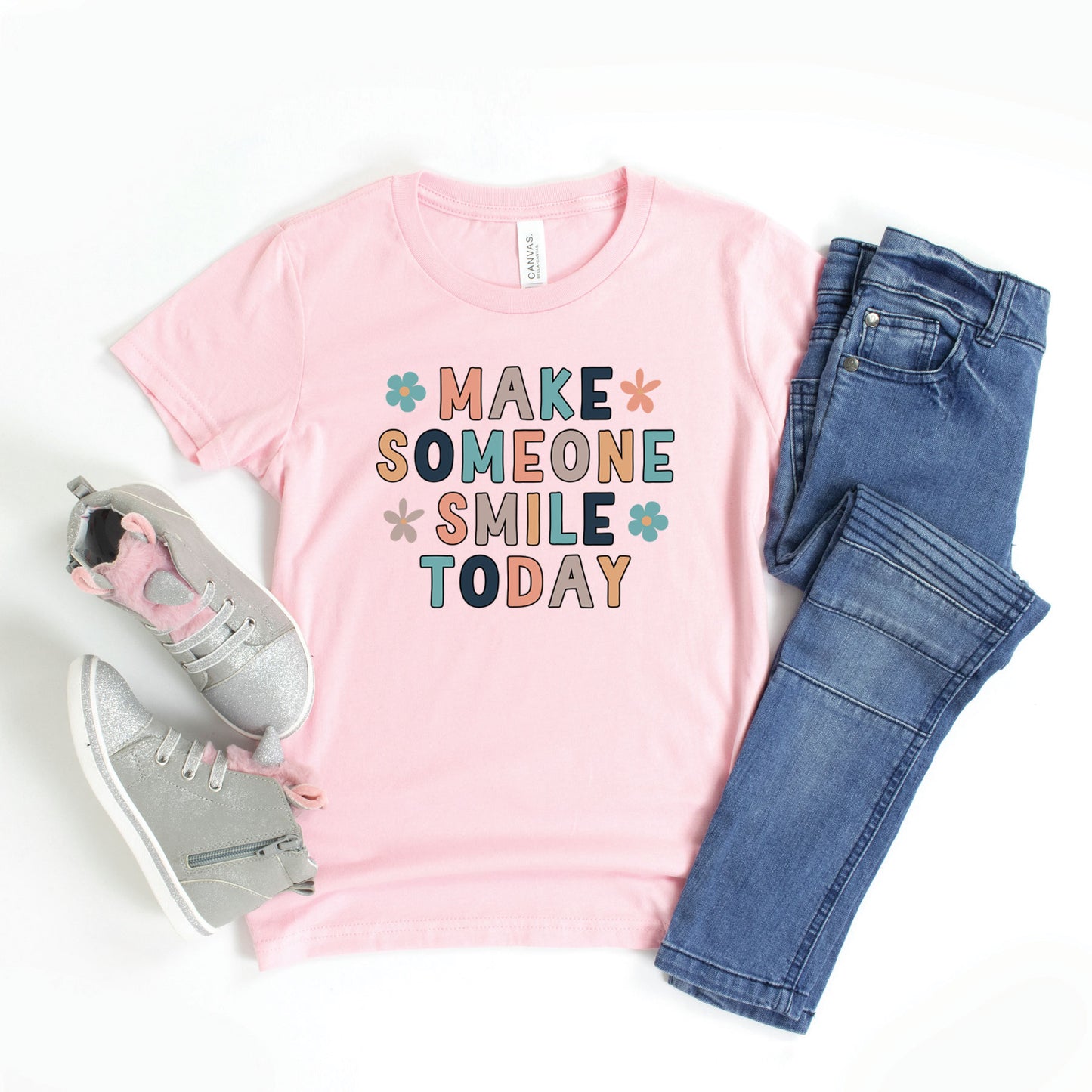 Make Someone Smile Today | Youth Graphic Short Sleeve Tee