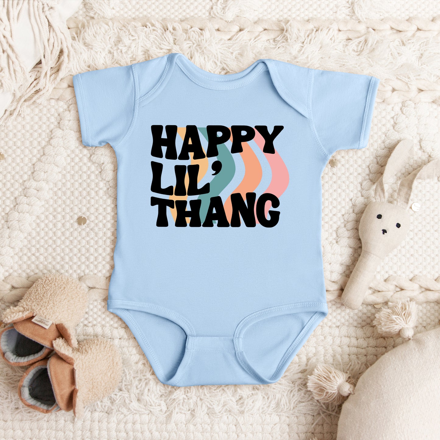 Happy Lil' Thang | Baby Graphic Short Sleeve Onesie