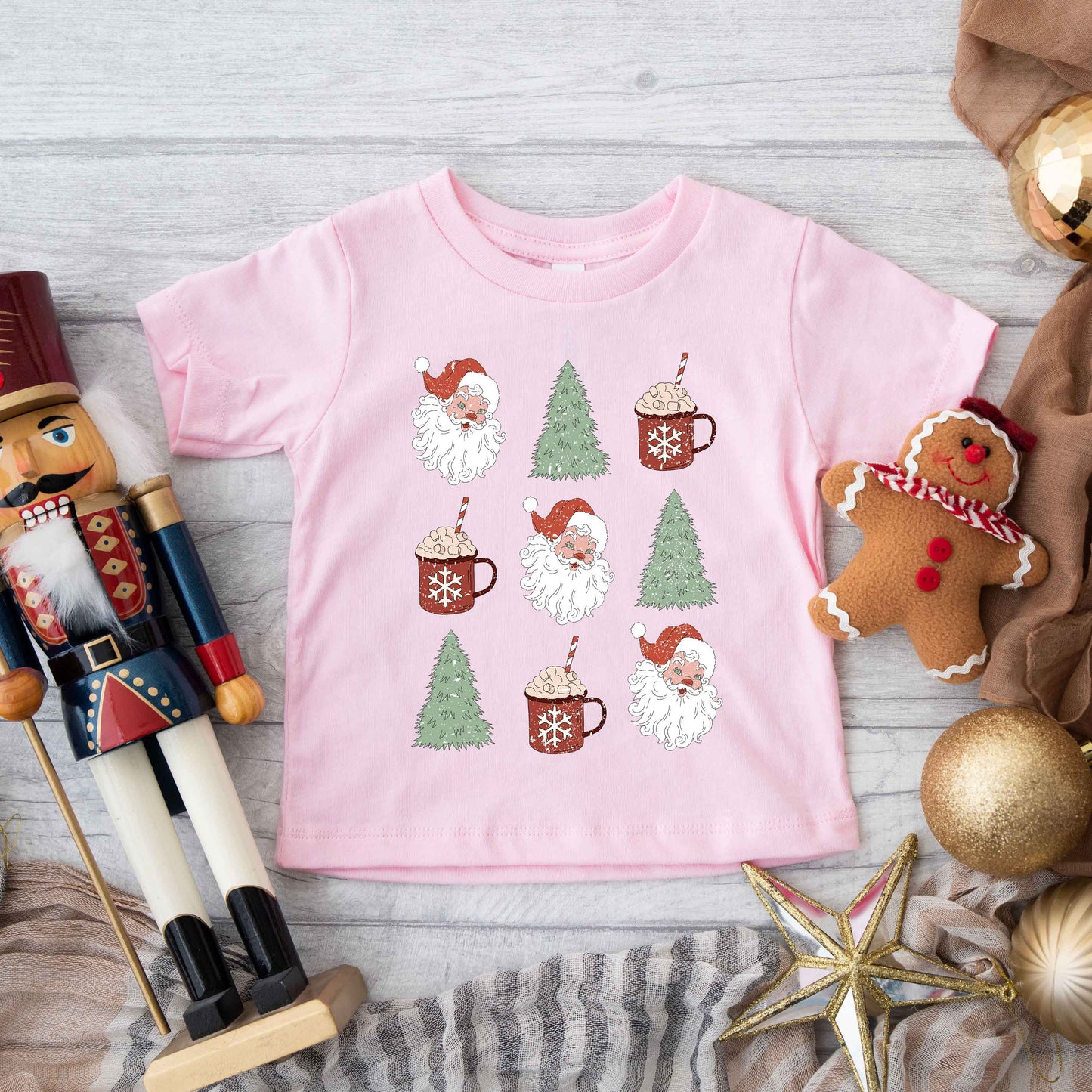 Tree And Mug Collage | Youth Graphic Short Sleeve Tee