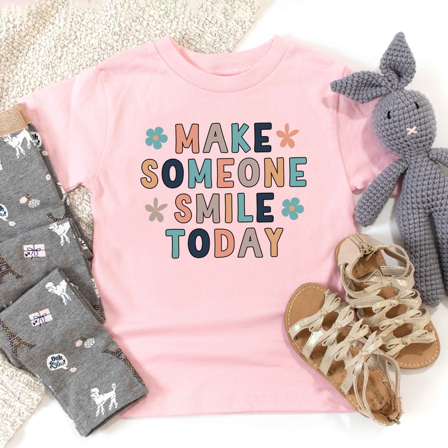 Make Someone Smile Today | Toddler Graphic Short Sleeve Tee