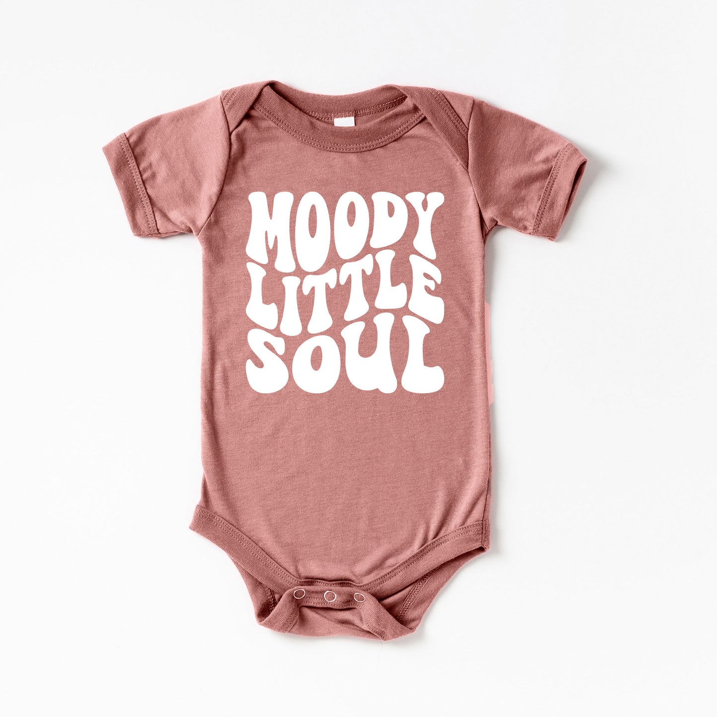 Moody Little Soul | Baby Graphic Short Sleeve Onesie