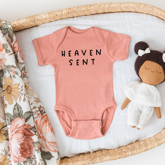Heaven Sent | Baby Graphic Short Sleeve Onesie