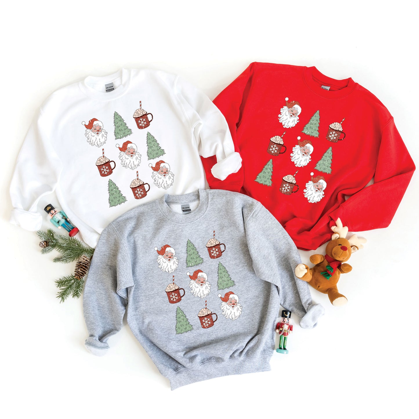 Tree And Mug Collage | Youth Graphic Sweatshirt