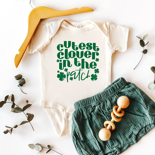 Cutest Clover In The Patch | Baby Graphic Short Sleeve Onesie