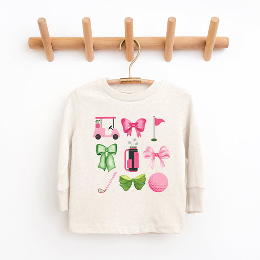 Golf Icons Coquette | Youth Graphic Long Sleeve Tee