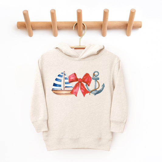 Coquette Ship Anchor | Toddler Graphic Hoodie