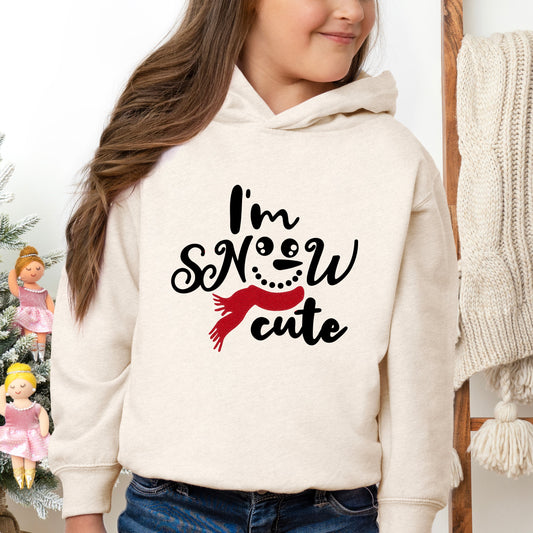 I'm Snow Cute Glitter | Toddler Graphic Hoodie