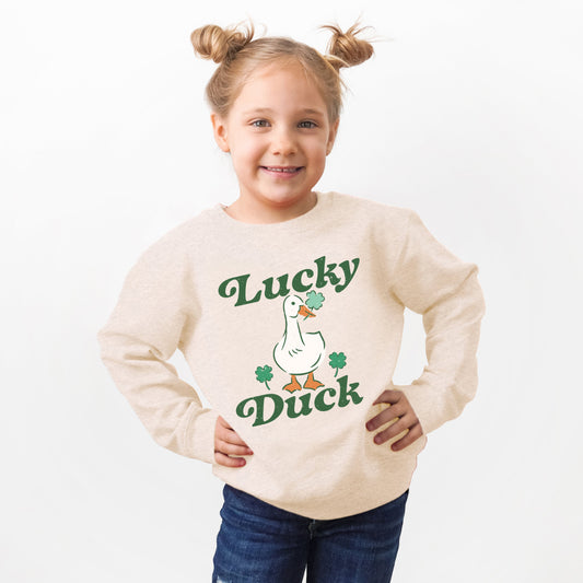Lucky Duck | Youth Ultra-Soft Graphic Sweatshirt