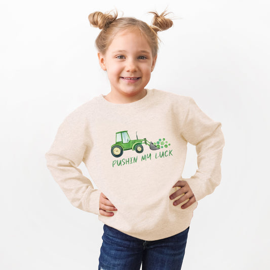 Pushin My Luck | Toddler Graphic Sweatshirt