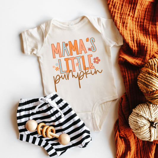Mama's Little Pumpkin | Baby Graphic Short Sleeve Onesie