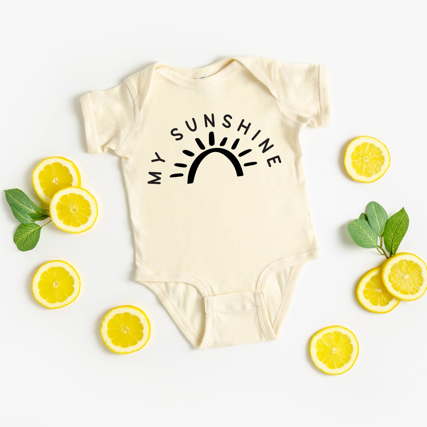My Sunshine With Sun | Baby Graphic Short Sleeve Onesie