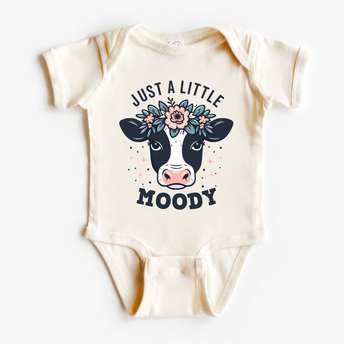 A Little Moody | Baby Graphic Short Sleeve Onesie