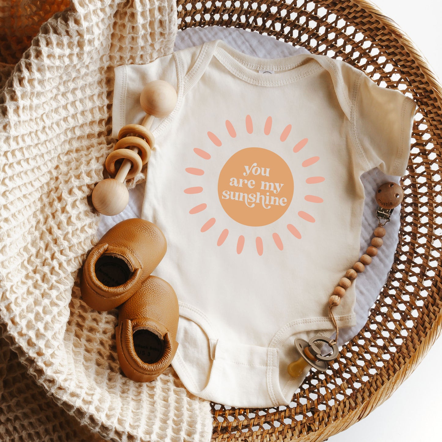 You Are My Sunshine Kids | Baby Graphic Short Sleeve Onesie