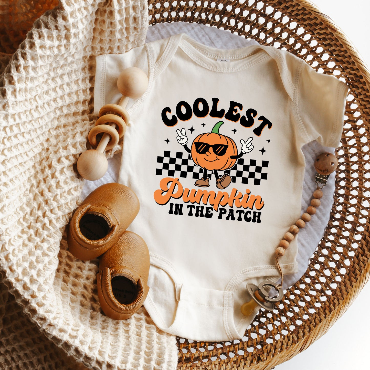 Coolest Pumpkin In The Patch | Baby Graphic Short Sleeve Onesie
