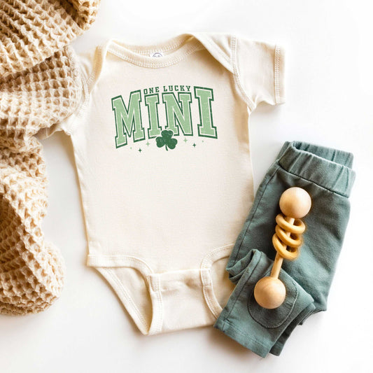 One Lucky Mini Clover | Baby Graphic Short Sleeve Onesie