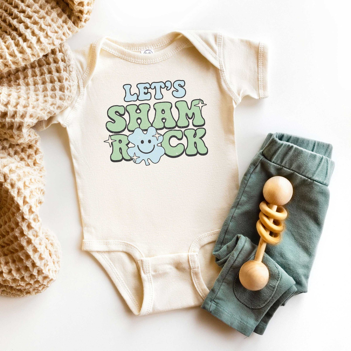 Let's Shamrock | Baby Graphic Short Sleeve Onesie