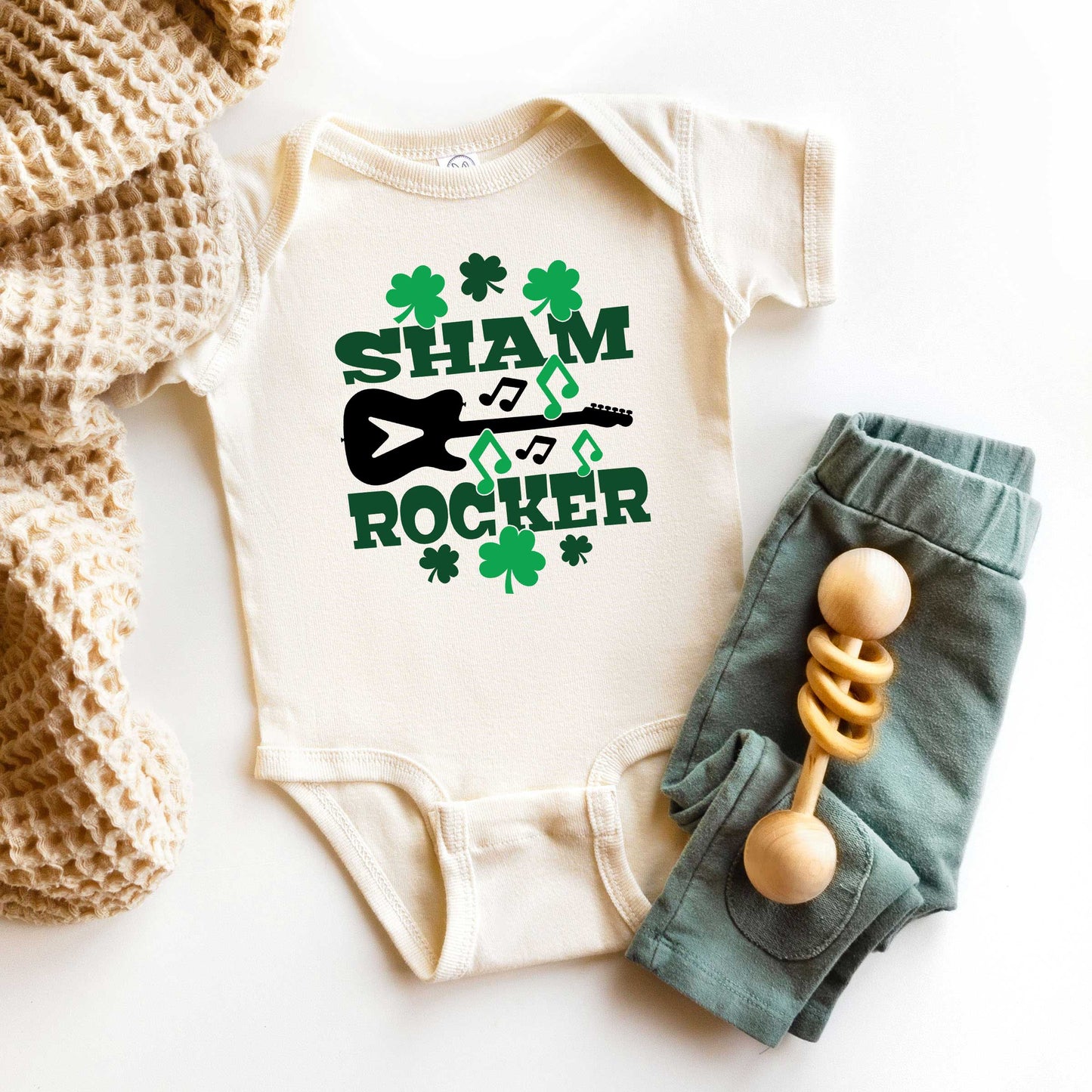 Shamrock Rocker | Baby Graphic Short Sleeve Onesie
