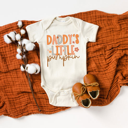 Daddy's Little Pumpkin | Baby Graphic Short Sleeve Onesie