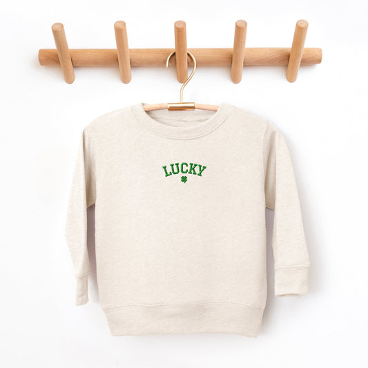 Embroidered Lucky Clover | Toddler Graphic Sweatshirt