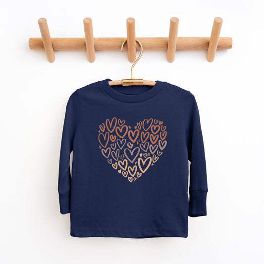 Black History Hearts | Youth Graphic Long Sleeve Tee