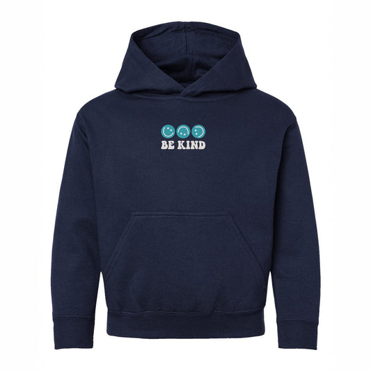 Embroidered Be Kind Turning Smiles | Youth Graphic Hoodie