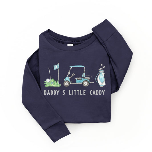Daddy's Little Caddy | Toddler Graphic Long Sleeve Tee