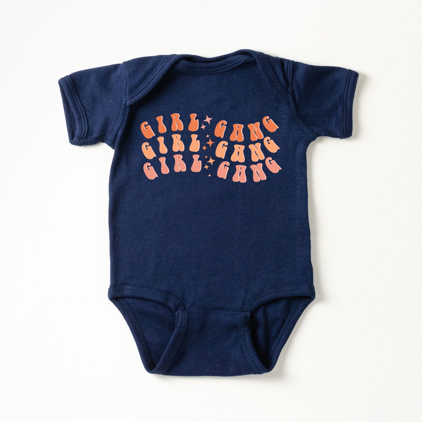 Girl Gang Wavy | Baby Graphic Short Sleeve Onesie