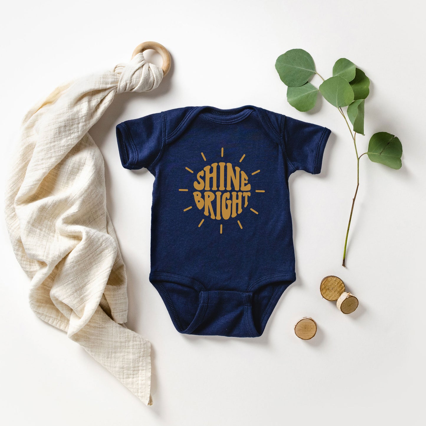 Shine Bright Sun | Baby Graphic Short Sleeve Onesie