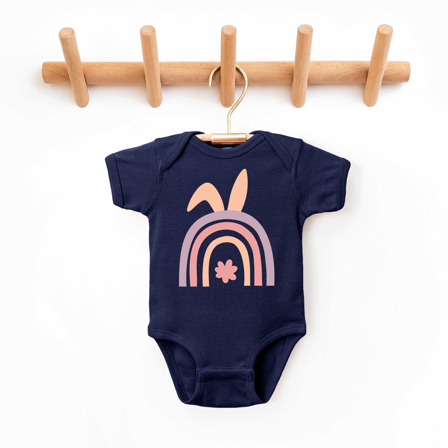Bunny Rainbow | Baby Graphic Short Sleeve Onesie