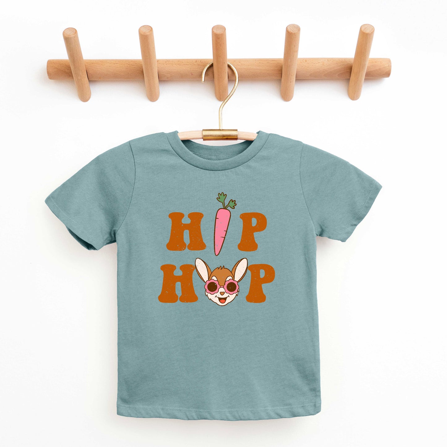 Hip Hop Bunny With Sunglasses | Youth Short Sleeve Crew Neck