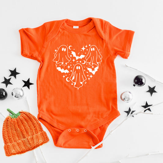 Ghosts Heart | Baby Graphic Short Sleeve Onesie